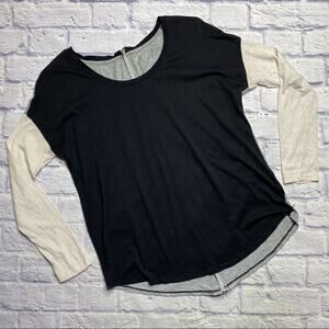 Calvin Klein Performance Zip Down Back Color-block Top